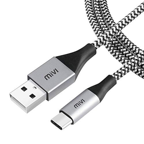 Mivi 6 Feet Type C Cable with Khali Tough Bullet Proof Material
