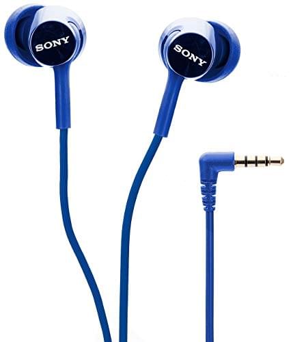 Sony MDR-EX150AP In-Ear Headphones with Mic (Dark Blue)
