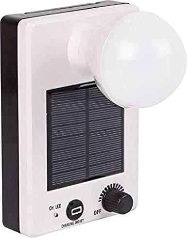 EVARZ Solar Emergency LED Rechargeable Light Lantern 7 Step Light Regulator with USB Mobile Charging Portable – Travel Camping Lantern – Made in India with Multicolour, Pack of 1