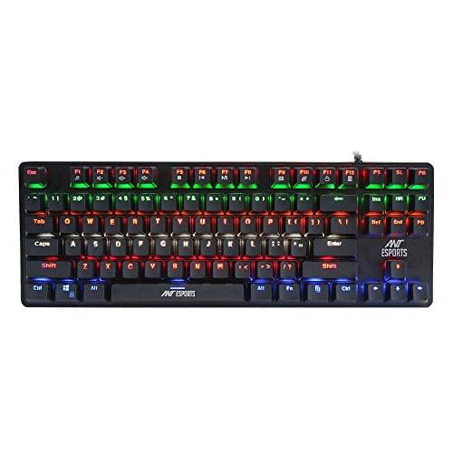 Ant Esports MK1000 Multicolour LED Backlit Wired TKL Mechanical Gaming Keyboard